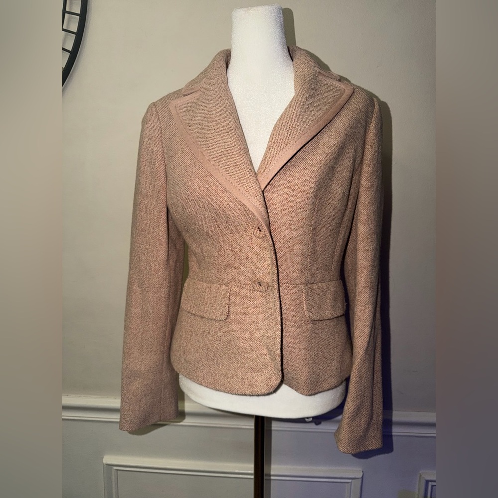 Ann Taylor Blush Pink Blazer Size 2P